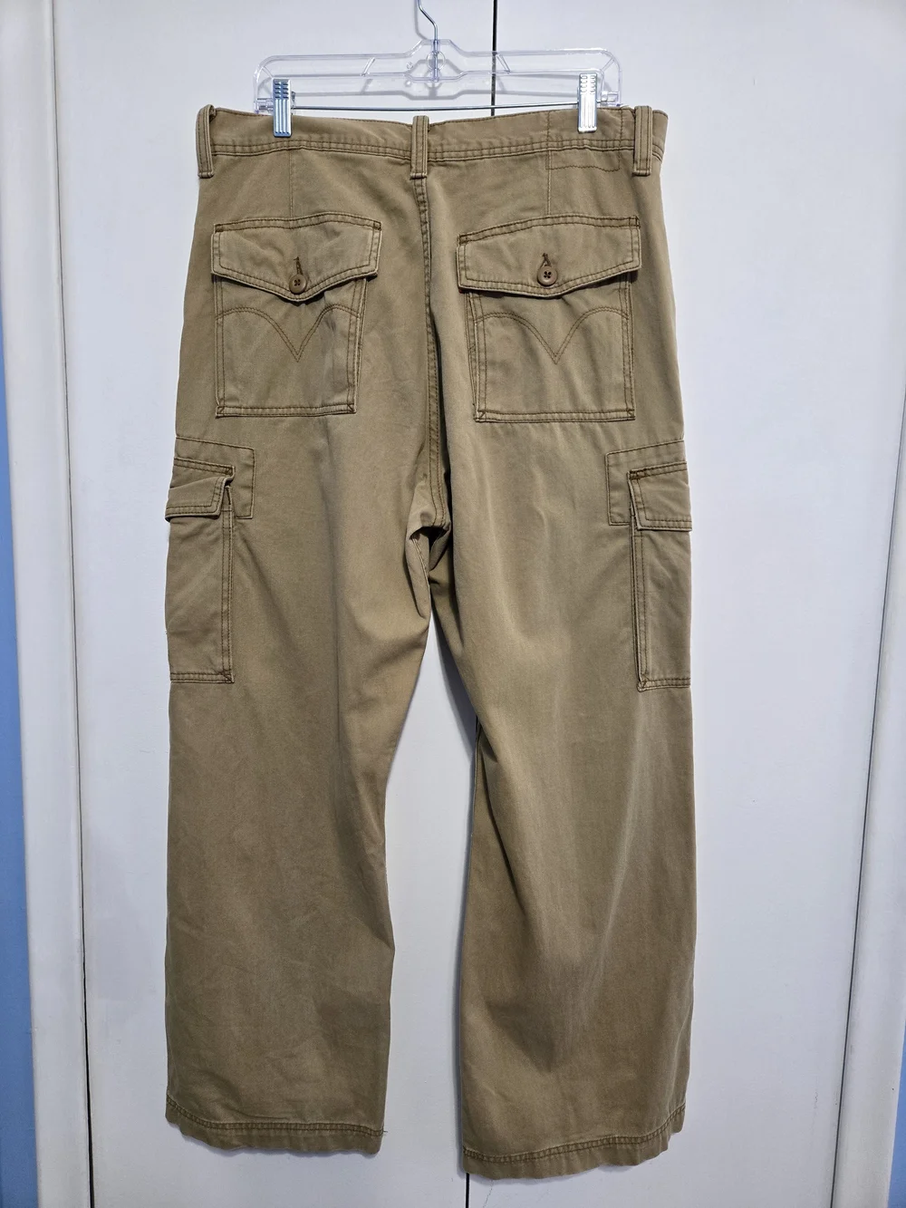 Levi's Cargo Men's Khaki Loose Straight Cargo Pants 36x30 Utility Cotton